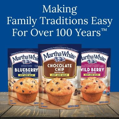 Martha White Chocolate Chip Muffin Mix, 7.4 oz Bag