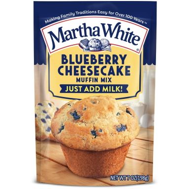 Martha White Strawberry Cheesecake Muffin Mix, 7 oz Bag