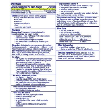 Vicks NyQuil Cold and Flu Liquid, Nighttime Cold and Flu Medicine, Cherry, 12 Fl oz