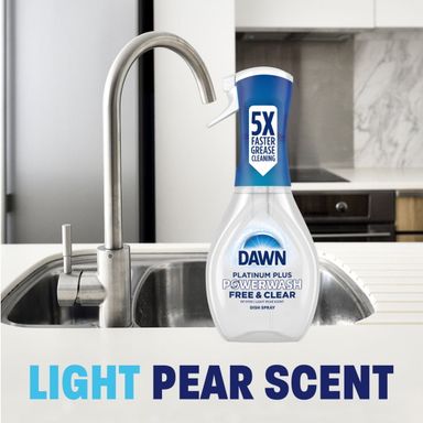 Dawn Powerwash Spray, Dish Soap, Dishwashing Liquid, Free & Clear, 16 Fl Oz