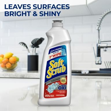 Soft Scrub Multi-Purpose Kitchen and Bathroom Cleaner with OXI, 36 Ounce