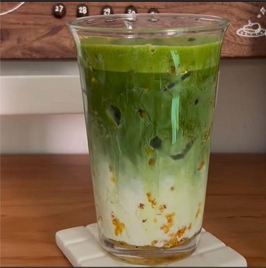 Osmanthus Matcha Latte-Cold