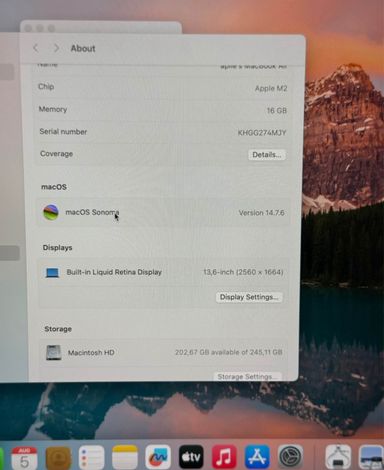 ✨ MacBook Air M2 (2022) – 16GB RAM | 256GB SSD | Azerty | 13” Retina HDR