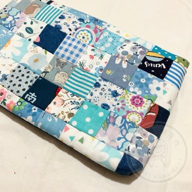 Patchwork 收納袋《藍色》