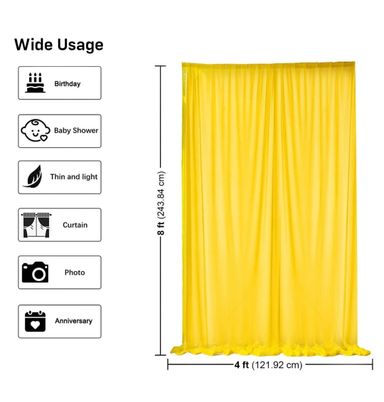 Ganpati Decoration Backdrop (Green and yellow)
