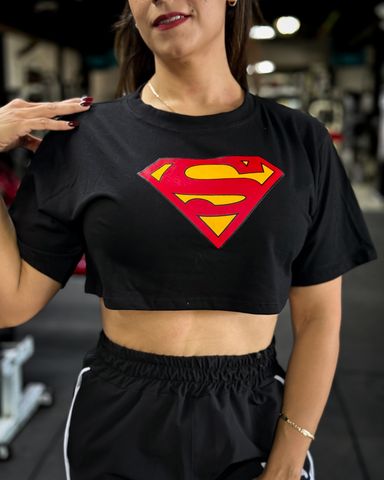 Crop top YoungLA x Superman black