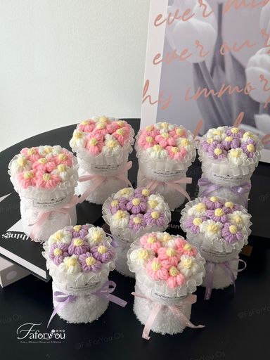 Crochet Flower Mini Size Bouquet 