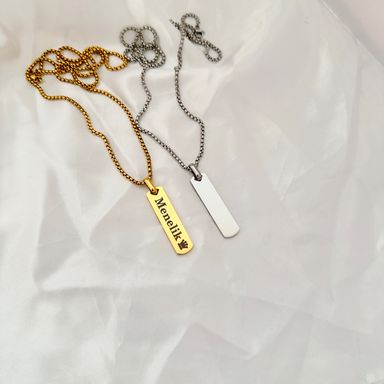 Collier Barre Personnalisée