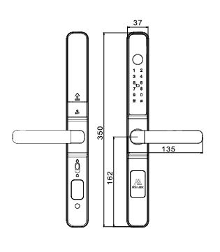 WI-FI CERRADURA INTELIGENTE K271 DELGADO