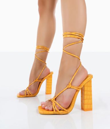 Lace-Up Heels