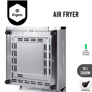10L Digital Full Metal Air Fryer with Visible Window 