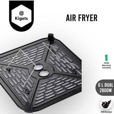 6L Dual Digital Air Fryer 