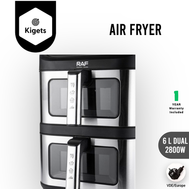 6L Dual Digital Air Fryer 