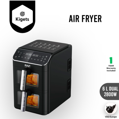6L Dual Digital Air Fryer 2