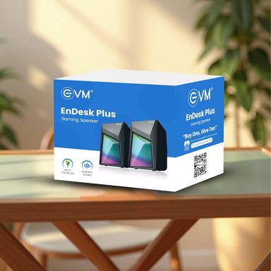 EVM BTS-208 EnDesk Plus Gaming Wired Stereo Speakers with RGB Lighting