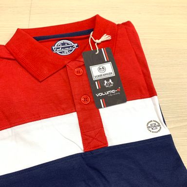 VOLUME-9 STRIPPED POLO- 10