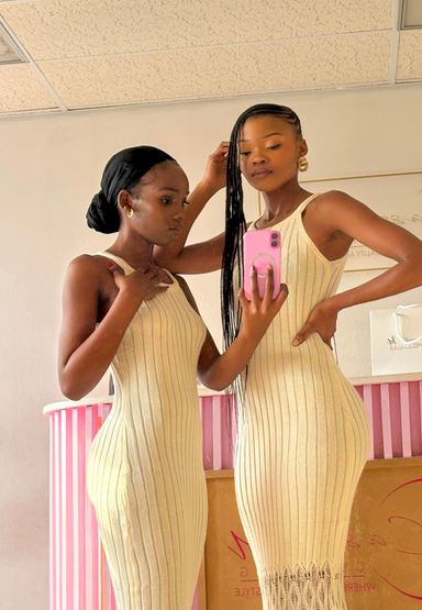 Fringe couture maxi