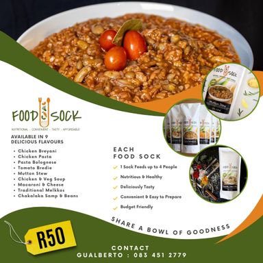 Food Sock 9 flavours Meal's Deal