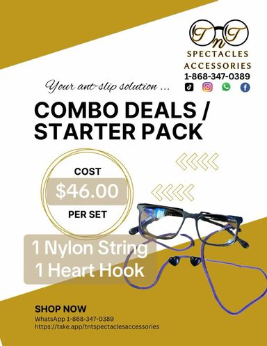 1 Nylon String + 1 Pair Heart Hook