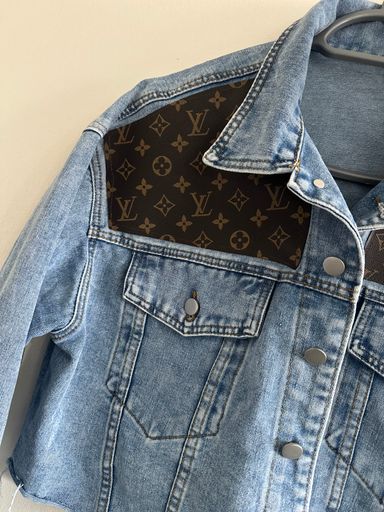 Cropped Blue Denium Jacket 