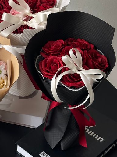 6 Stalk Soap Rose Bouquet   
