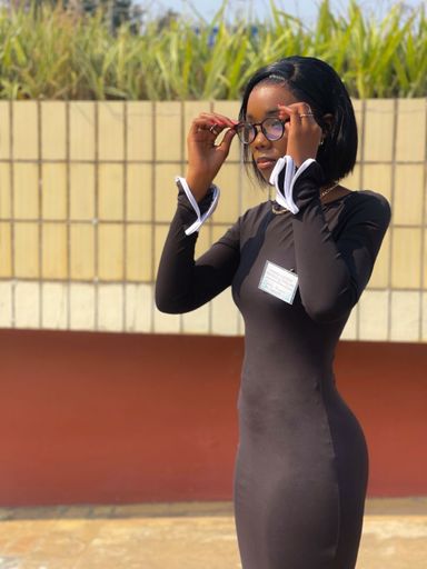 Monochrome rimmed bodycon