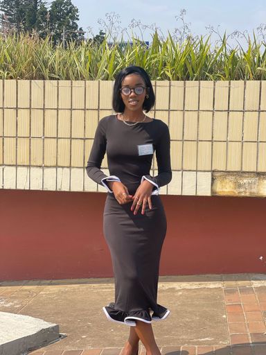 Monochrome rimmed bodycon
