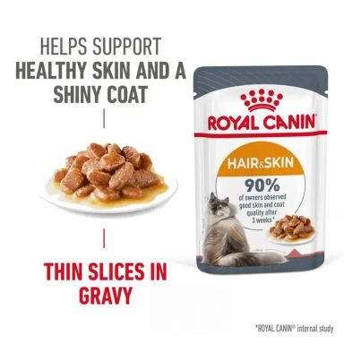 Feline Care Nutrition Hair &#038; Skin Gravy (WET FOOD &#8211; Pouches) 12x85g