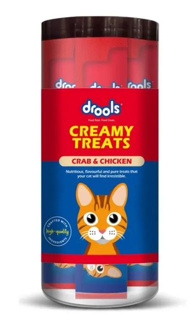 Drools Creamy Treats  Crab &#038; Chicken 25 Sticks