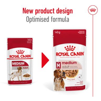 Size Health Nutrition Medium Adult (Wet Food &#8211; Pouches) 140g