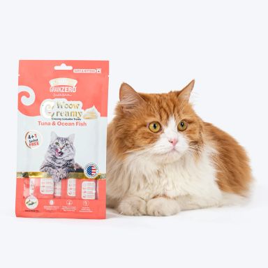 Grain Zero Creamy Treats  Tuna &#038; Ocean Fish 5 Sticks