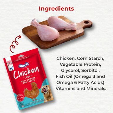 Drools Chicken Chips Dog Treats 70g