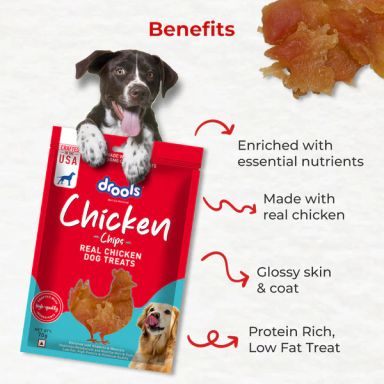 Drools Chicken Chips Dog Treats 70g