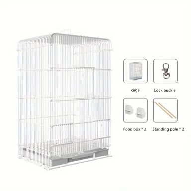 CH Birds Cage L White 48*37*92 CM