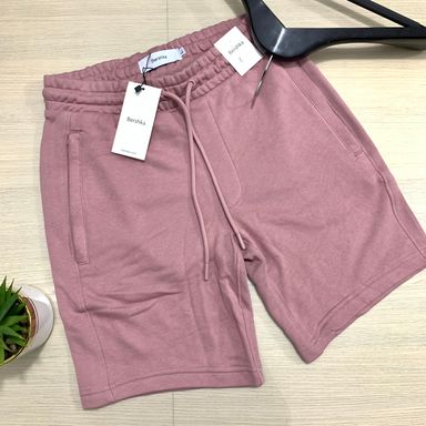 BERSHKA COTTON SHORTS -  PEACH (SMOOTH)