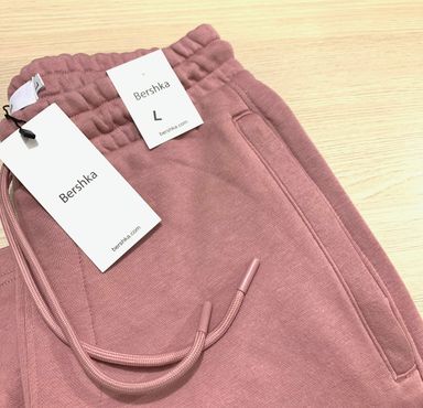 BERSHKA COTTON SHORTS -  PEACH (SMOOTH)