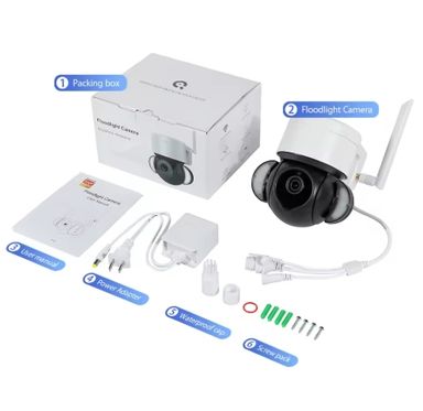 WI-FI SMART CAMARA OUTDOOR  5MP (CONTRA AGUA) CON LUZ  