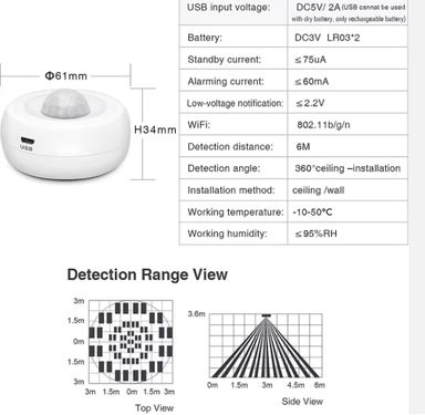 ZIGBEE PIR MOTION SENSOR 
