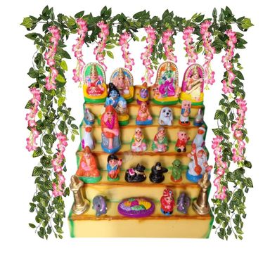 Golu Backdrop (Flowers)