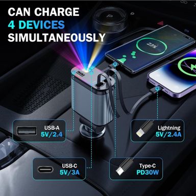 4in1 Starry Sky Car Charger