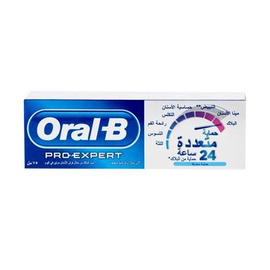 Oral b pro expert multi protection 24 h Professional protection - معجون أسنان برو اكسبرت 24 ساعة حماية محترفة من ااورال-بي