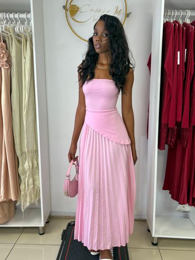 Sola pleated maxi