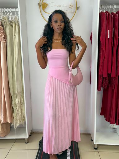 Sola pleated maxi