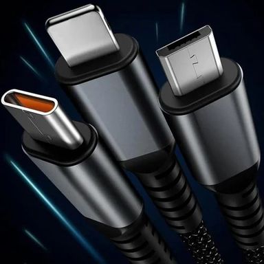 100W 3-in-1 Fast Charging Cable