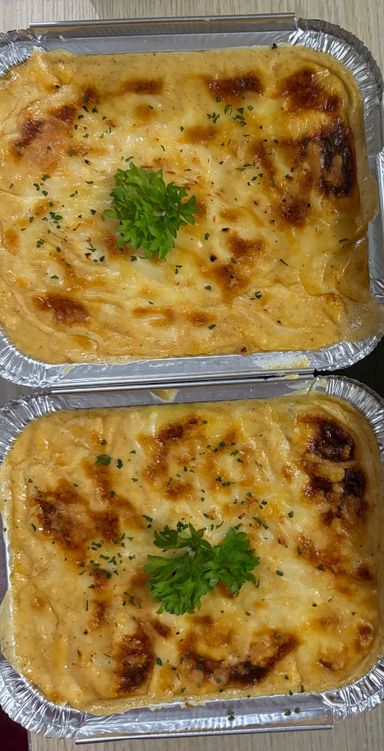 Baked Salmon Gratin 