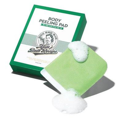 MOM'S BATH RECIPE BODY Green PEELING PAD - 25MLX8PADS | مامز باث ريسيبي ليفة تقشير للجسم - 25 مل . 8 قطع