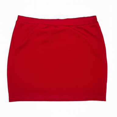 Falda corta roja con abertura lateral - Size L