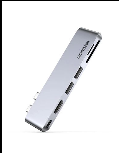 ✨ UGREEN Hub USB-C Multiport pour MacBook 💻 | HDMI 🎥 + 3xUSB 3.0 ⚡ + SD/TF 📸 + Thunderbolt 3 🚀