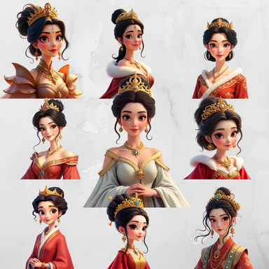 Wilin Digital - 20 Clipart Sticker Whatsapp Digital Printable Edisi Majesty Empress