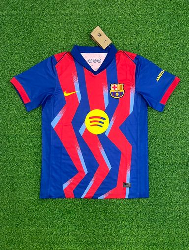 FC Barcelona 2025/26 Fourth Shirt (Navy / Claret / Yellow)